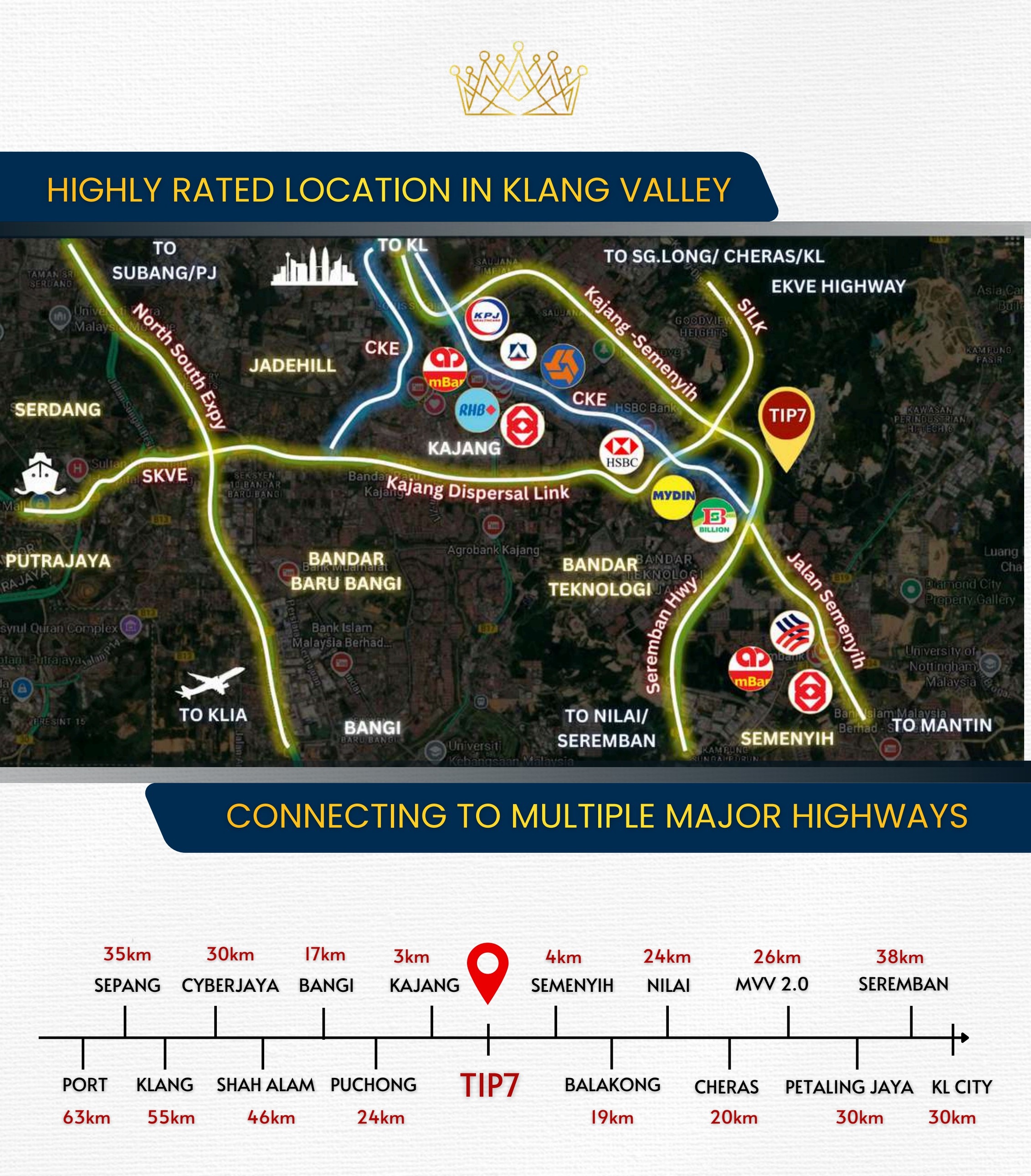 Direct highway connectivity